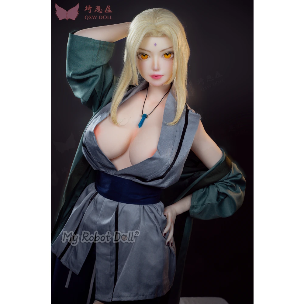Qxw Doll X01 Hokage - 164Cm / 5'5&Quot; D Cup - Silicone Head Tpe Body 1 Qxw Doll X02 164Cm I Cup Anime-Style Doll With Blonde Hair, Golden Eyes, Forehead Mark, And Fantasy Outfit Styling