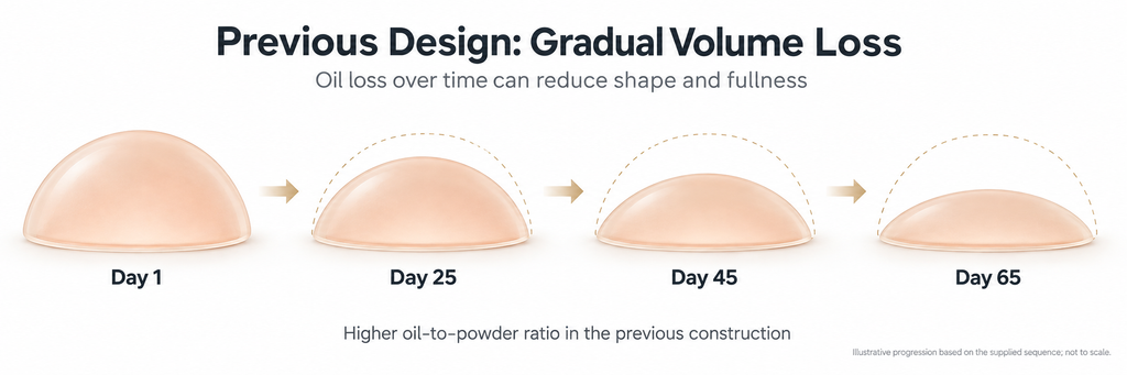 Tayu Nova 153E Three-Layer Breast Structure Comparison