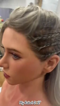 Small Side Braids On A Doll Head