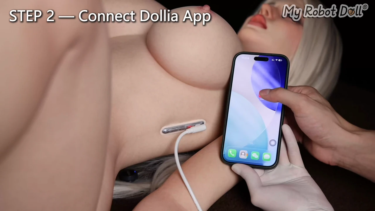 Ironai App Connection Shown Beside The Demonstrated Doll