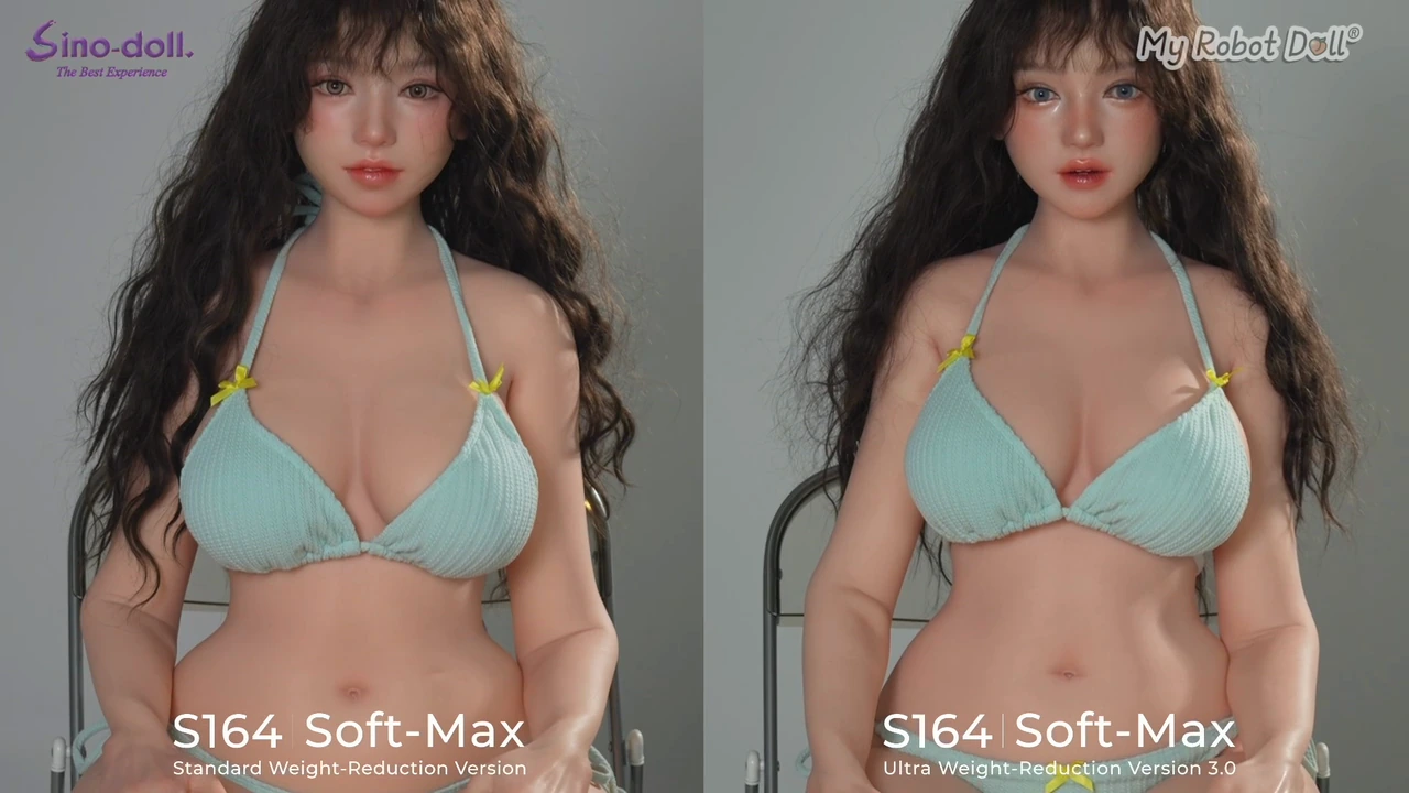 Two Clothed Sino Doll S164 Soft-Max Versions Appear Side By Side With Their Source Labels.