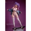 Bc Dolls O01C Kokona - Ns146C 146Cm / 4'9&Quot; Full Silicone 24 Bc Dolls O01C Kokona 146Cm Anime-Style Doll With Purple Twin-Tail Hair, Blue Eyes, White Sporty Lingerie, Denim Jacket, Thigh-High Socks, And Sneakers.