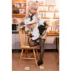 Sex Doll Doll Senior Huiliyi 160Cm / 5'3&Quot; E-Cup 35 Doll Senior Huiliyi 160Cm With Light Blonde Twin-Tail Hair, Glasses, Sailor-Inspired Black And White Outfit, Apron Detail, Thigh-High Stockings, And Black Shoes.