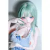 Sex Doll Shirai Mino Elsa Babe Head Ahrc033 - 157Cm / 5'2&Quot; 22 Elsa Babe Ahrc033 Shirai Mino 157Cm Anime-Style Doll With Long Mint-Green Hair, Blue Illustrated Eyes, Blue And White Lace Outfit, Bow Accents, And Matching Thigh Accessory.