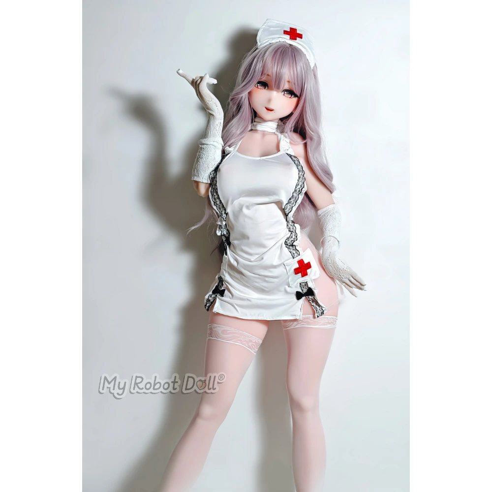 Sex Doll Endo Fuuka Elsa Babe Head Rad058 - 144Cm / 4'9&Quot; 1 Elsa Babe Rad058 Endo Fuuka 144Cm M Cup Anime-Style Doll With Long Silver-Lavender Hair, Illustrated Eyes, White Nurse-Inspired Mini Dress, Red Cross Accents, Lace Gloves, And Thigh-High Stockings.