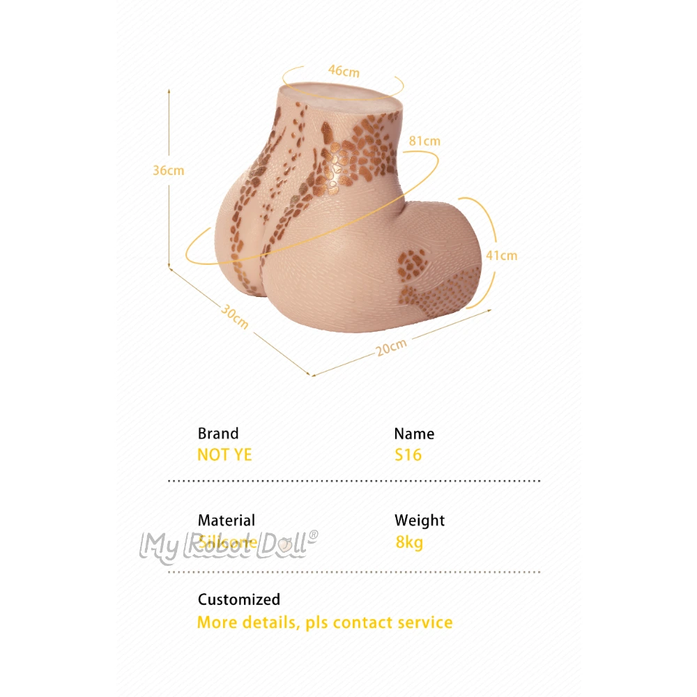 🇺🇸 Not Ye S16 - Silicone Butt Sex Toy - Gold Skin - In Stock Usa 2 🇺🇸 Not Ye S16 - Silicone Butt Sex Toy - Gold Skin - In Stock Usa - Image 2