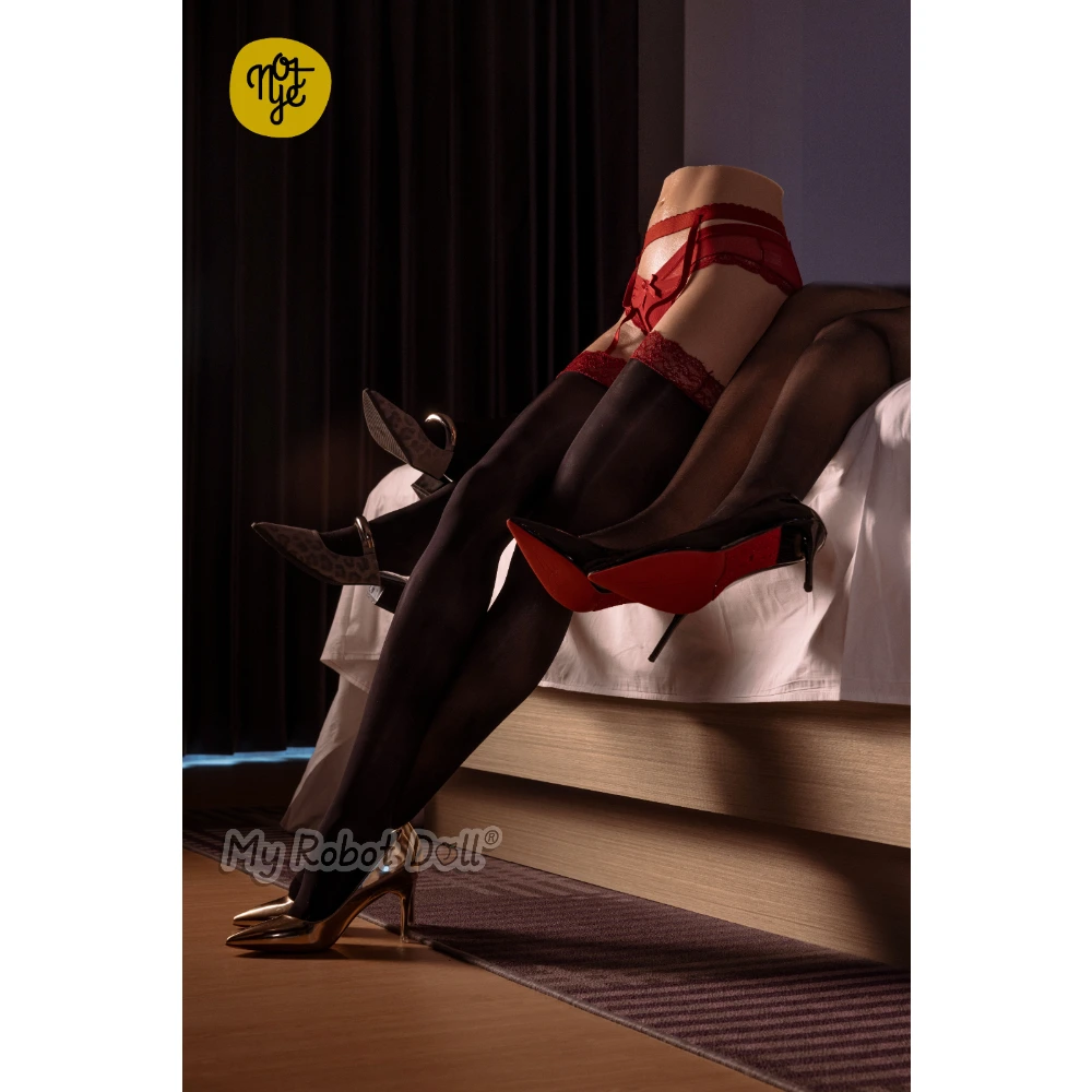 🇺🇸 Not Ye S34 - Silicone Sex Doll Legs - Real Skin Texture - In Stock Usa 4 Not Ye S34 107Cm Lower-Body Leg Doll With Sculpted Waist, Hips, Thighs, Full-Length Legs, Red Lingerie, Black Thigh-High Stockings, And High Heels.