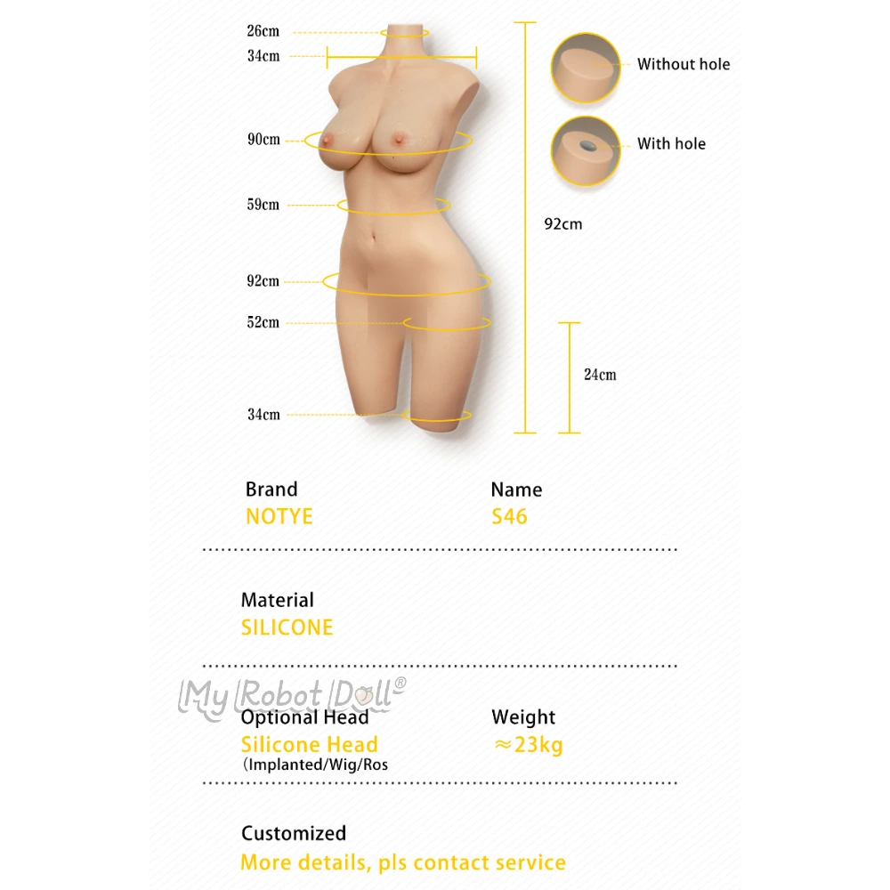 🇺🇸 Not Ye S46 - 92Cm / 3'0&Quot; - Silicone Torso - In Stock Usa 3 🇺🇸 Not Ye S46 - 92Cm / 3'0&Quot; - Silicone Torso - In Stock Usa - Image 3