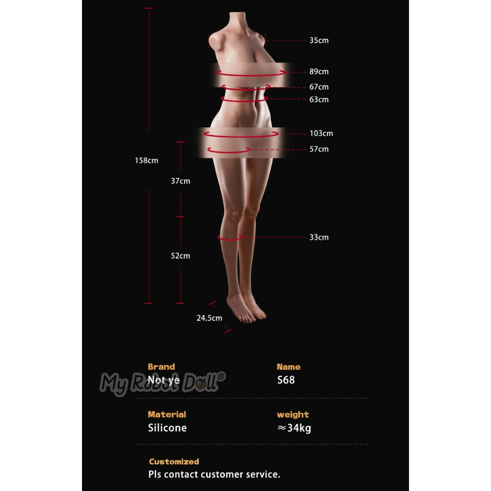 🇺🇸 Not Ye S68 - 158Cm / 5'2&Quot; - Full Silicone Torso Without Head - In Stock Usa 3 🇺🇸 Not Ye S68 - 158Cm / 5'2&Quot; - Full Silicone Torso Without Head - In Stock Usa - Image 3
