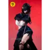 🇺🇸 Not Ye S68 - 158Cm / 5'2&Quot; - Full Silicone Torso Without Head - In Stock Usa 15 Not Ye S68 158Cm With Black Hair, Black Cat-Style Mask, White Lace Bra, Distressed Dark Costume, Pleated Skirt, Thigh Straps, And Tall Black Boots.