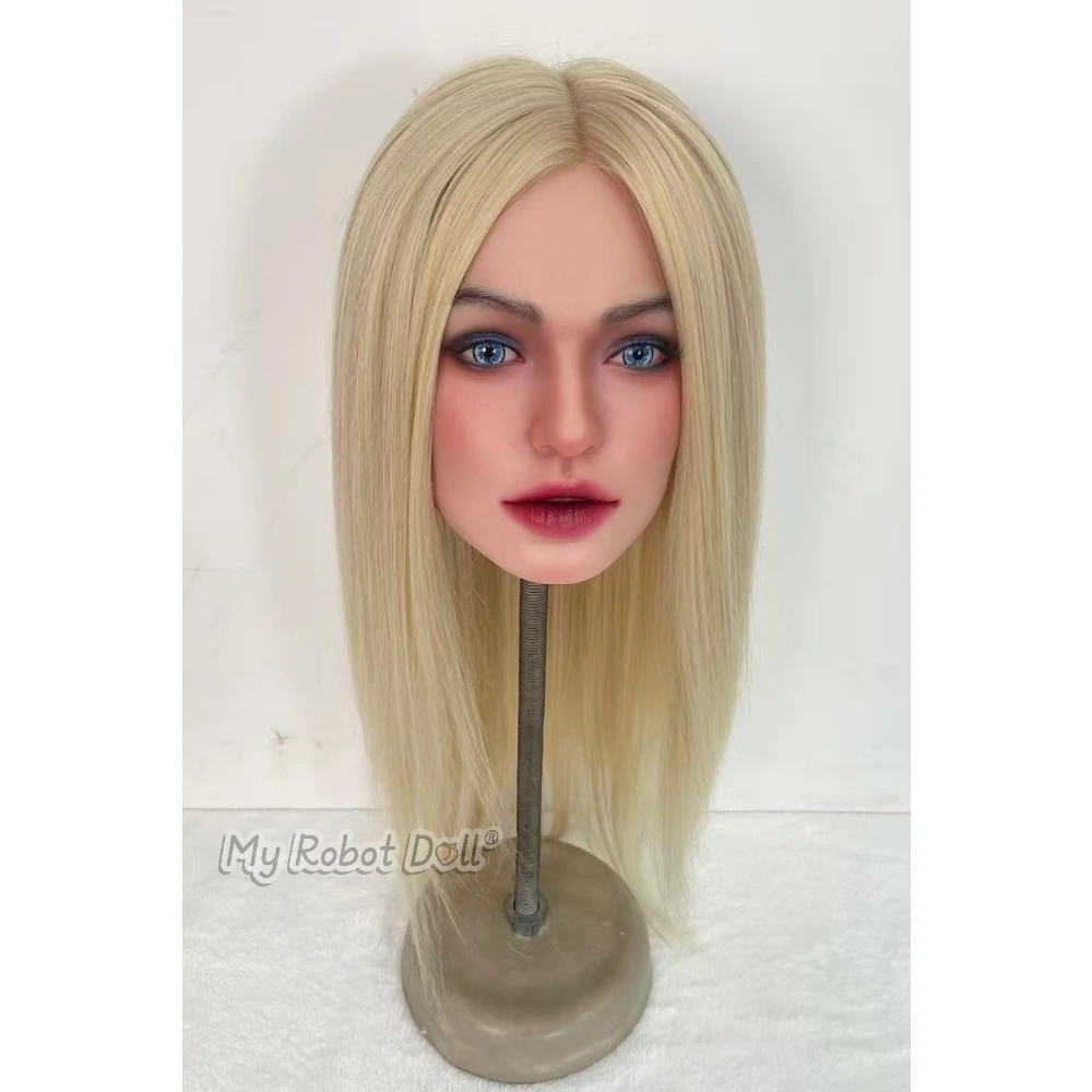 Top Fire Doll Sex Doll Head #T11-Hailey - Fast Delivery From China 3 Top Fire Doll T11 Head With Straight Platinum Blonde Hair, Blue Eyes, Defined Lips, Detailed Eye Makeup, And Softly Sculpted Facial Features.