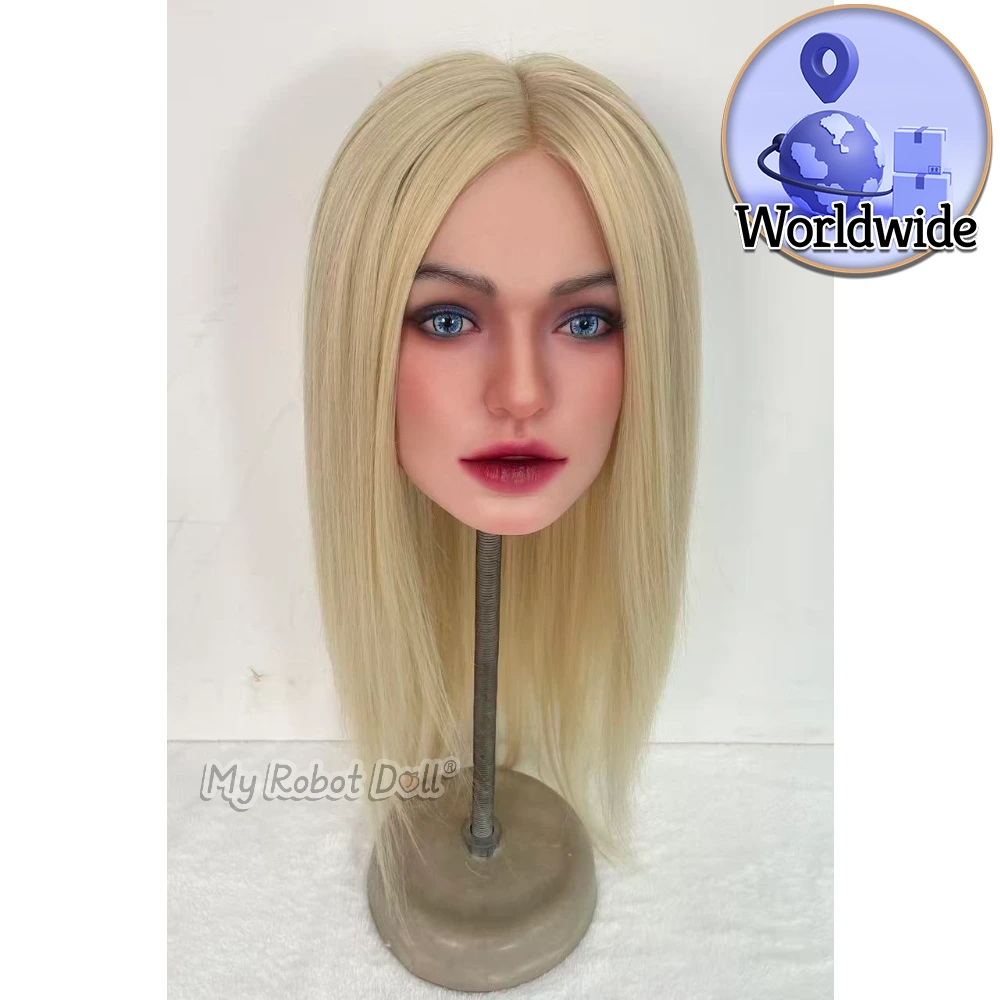 Top Fire Doll Sex Doll Head #T11-Hailey - Fast Delivery From China 1 Top Fire Doll T11 Head With Straight Platinum Blonde Hair, Blue Eyes, Defined Lips, Detailed Eye Makeup, And Softly Sculpted Facial Features.