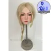 Top Fire Doll Sex Doll Head #T57-Victoria - Fast Delivery From China 6 Top Fire Doll T57 Head With Blonde Braided Hair, Green Eyes, Soft Pink Makeup, Defined Lashes, And Softly Sculpted Facial Features.